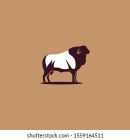 Sheep Logo Design Vector Template