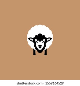 Sheep Logo Design Vector Template