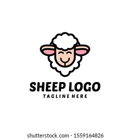 Sheep Logo Design Vector Template