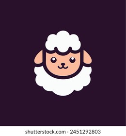 sheep logo design vector template