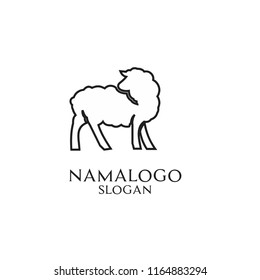 sheep logo icon design 