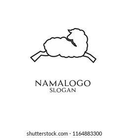 sheep logo icon design 