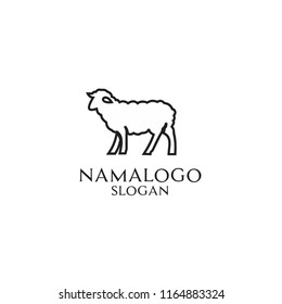 sheep logo icon design 