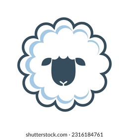 Sheep logo icon design illustration