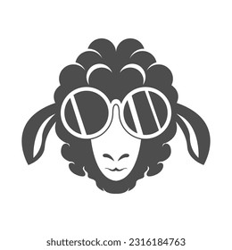 Sheep logo icon design illustration