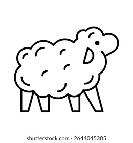 Sheep Logo. Icon design. Template elements