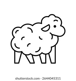 Logo de oveja. Diseño de iconos. Elementos de Plantilla