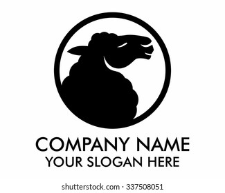sheep logo icon vector
