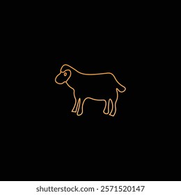 Sheep Logo Lineart Sheep Animal Logo Lineart design Adobe Illustrator Design