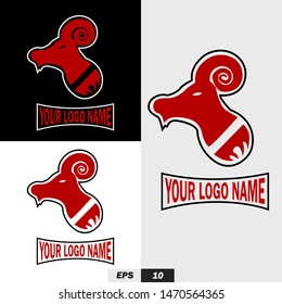 Sheep logo template for company or personal,Esport logo