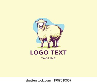 Sheep Logo Template fit for your business or merchandise