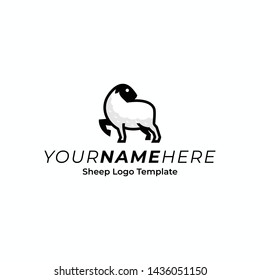 Sheep Logo Template. Sheep Icon best for Farm Company or Mascot