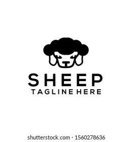 Sheep logo template vector. Abstract animal logo concept