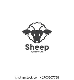 sheep logo vector illustration design