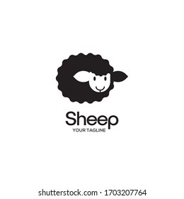 sheep logo vector illustration design