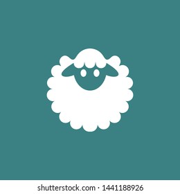 sheep logo vector silhouette template