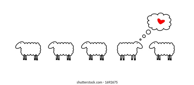 Sheep in love