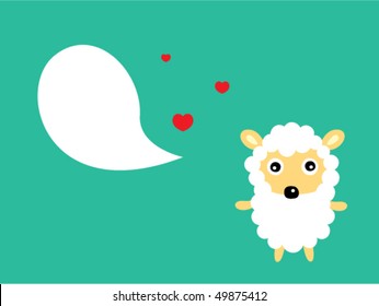 sheep love greeting