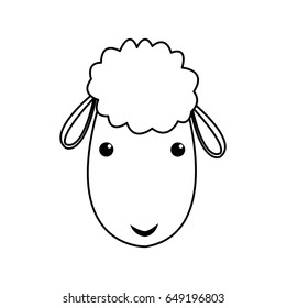 sheep manger christmas character line