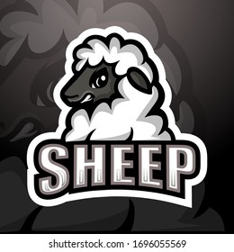 Sheep mascot esport logo design