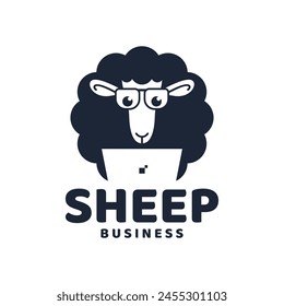 SHEEP MASCOT LOGO DESIGN TEMPLATE