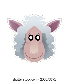 sheep mask  for children's masquerade