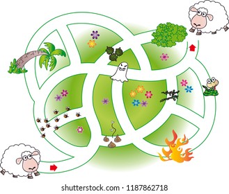 sheep Maze game