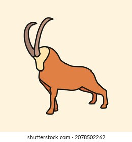 sheep mountain animal icon logo design