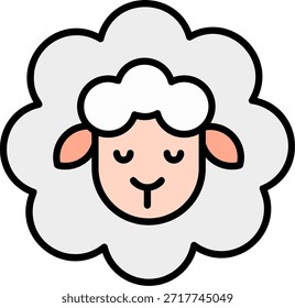 Ovejas Nuevo Vector de diseño de iconos creativos