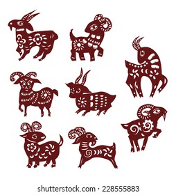 sheep paper cut 