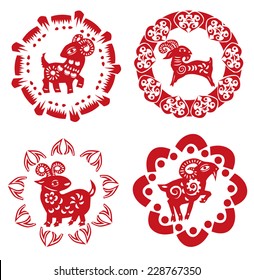 sheep paper cut