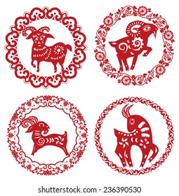 sheep paper cut