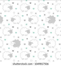 Sheep Pattern Print