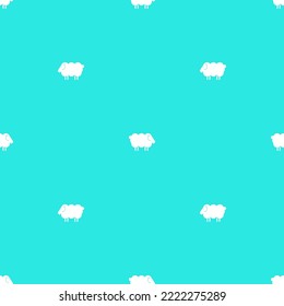Sheep Pattern seamless. Lamb Background. Kids fabric ornament