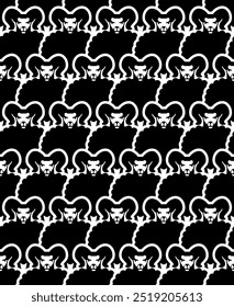 Sheep Pattern seamless. Ram texture. Farm animals Background