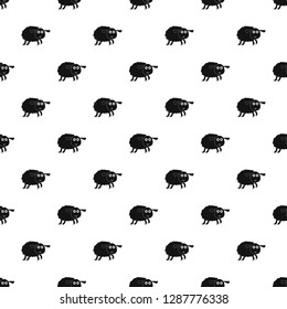 Sheep pattern seamless vector repeat geometric for any web design