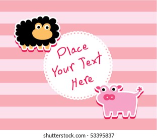 sheep and pig tag