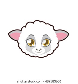 Sheep portrait illustration
