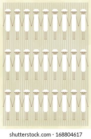 sheep poster template vector/illustration / background/ greeting card