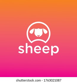 sheep premium icon logo design. Suitable for logos, shirts, mascots, brands and others.