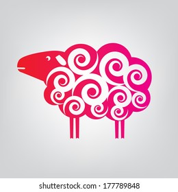 sheep is producing wool and clothes 