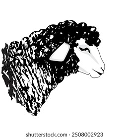 sheep or ram icon farm animal logo vector