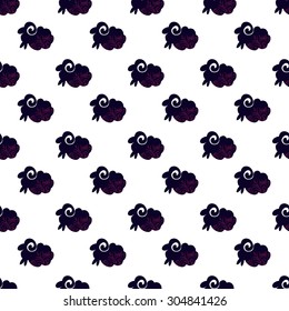 Sheep seamless pattern