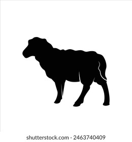 sheep shadow vector illustration for your various design needs