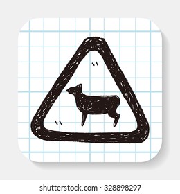 sheep sign doodle