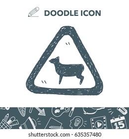 sheep sign doodle