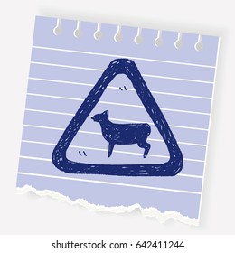 sheep sign doodle