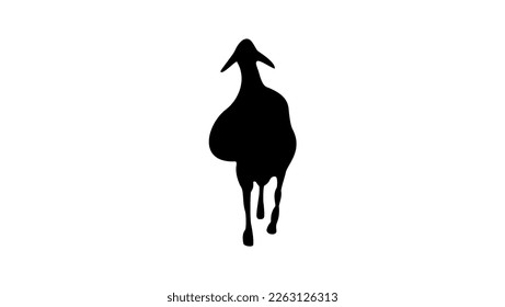 silueta de ovino, vector de alta calidad