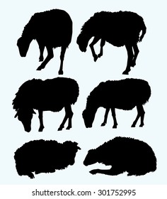 Sheep Silhouette Set 