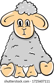 Schafbesetzung, Illustration, Vektor auf weißem Hintergrund